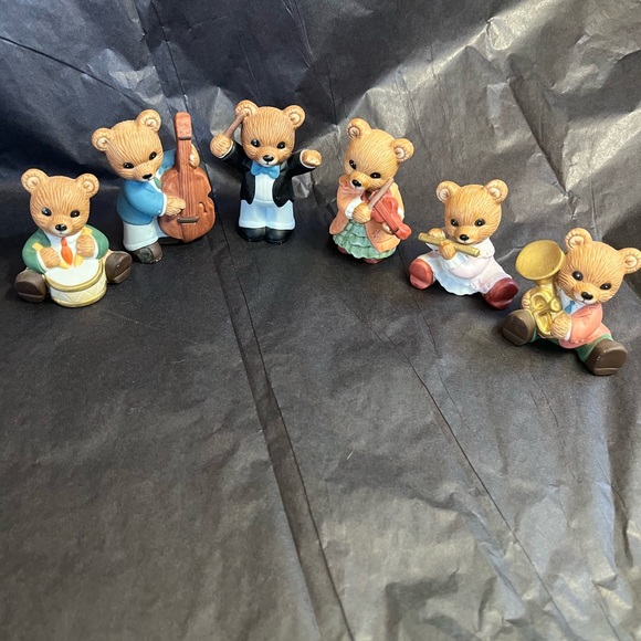 Homeco bears 3 sets thanksgiving/autumn, bear band and circus total of 14 bears - Picture 7 of 9